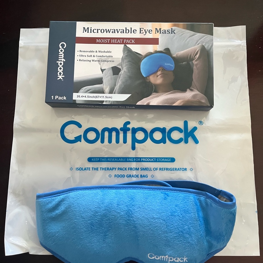 Blue Microwavable Eye Mask